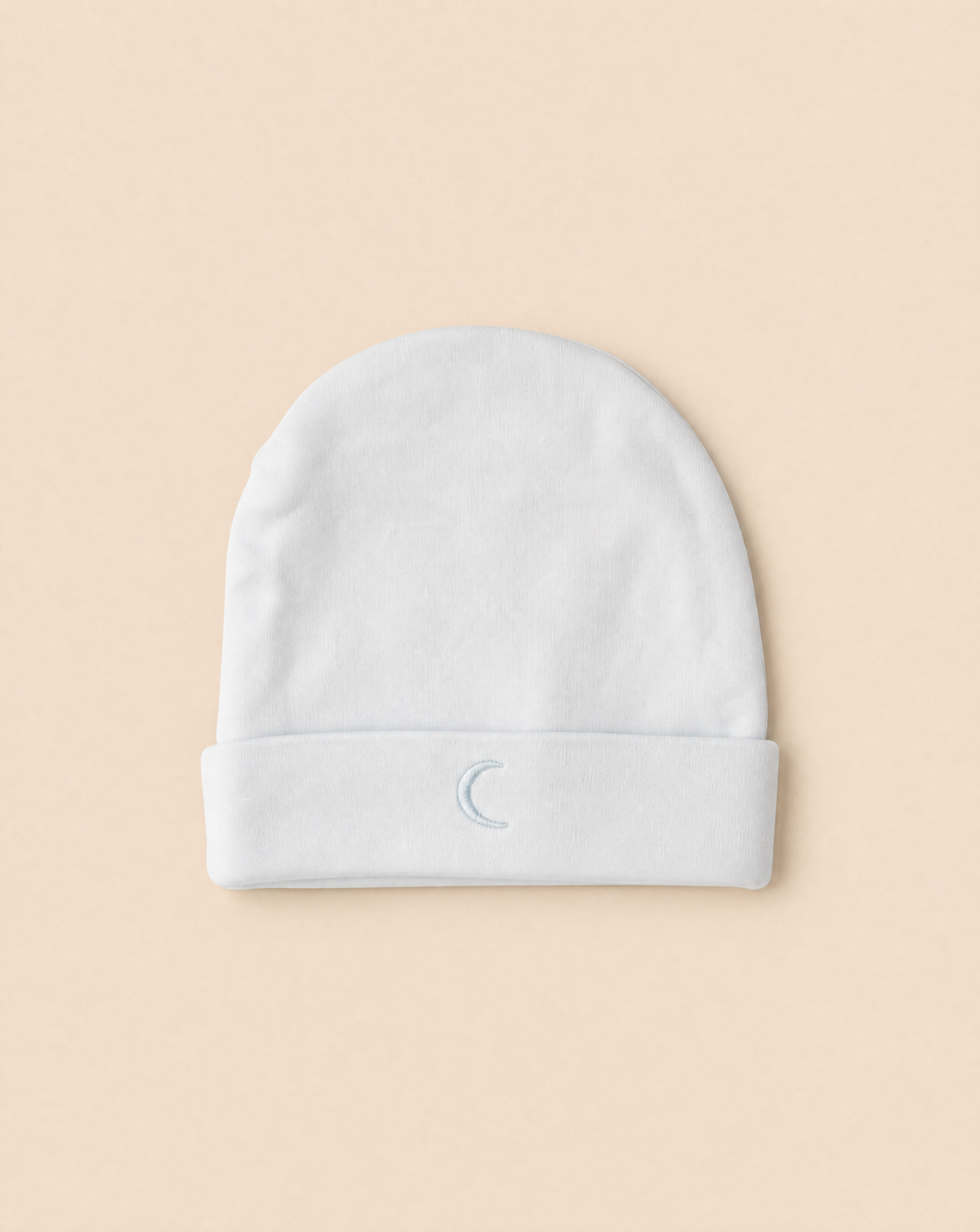 Lichtblauwe newborn muts